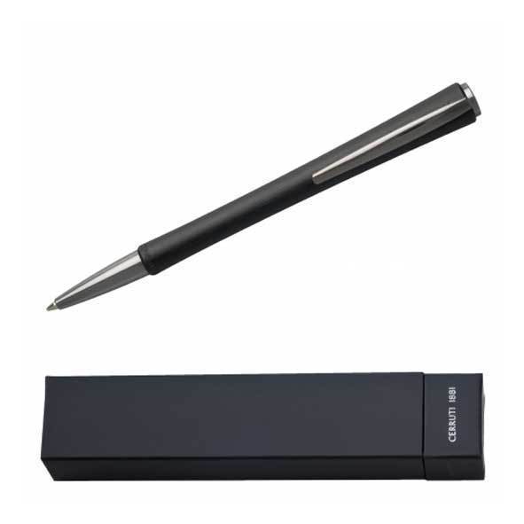 CERRUTI 1881 Flax Black Ballpoint Pen Executive Corporate Gifts Singapore