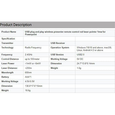 Slim black Presentation Clicker Executive Corporate Gifts Singapore