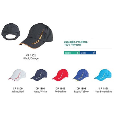 Stripes Quick Dry Baseball Cap | AbrandZ Corporate Gifts