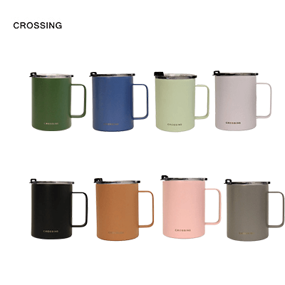 Crossing Neo Insulated SS Ceramic Mug W Handle And Lid 420ml Executive Corporate Gifts Singapore