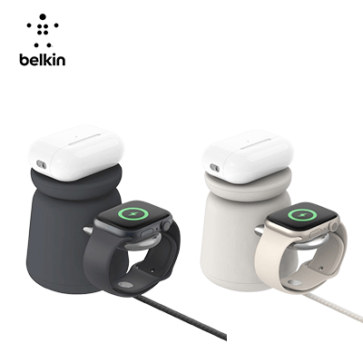 Belkin WIZ020 BoostCharge Pro 2-in-1 Wireless Charging Dock with MagSafe 15W Executive Corporate Gifts Singapore