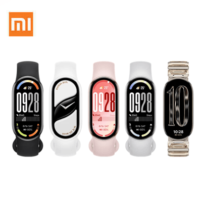 Xiaomi Smart Band 10 options display, showcasing stylish designs and features, perfect for a corporate gift.