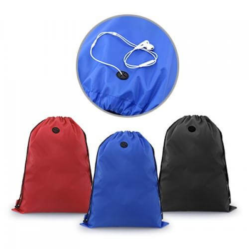 Drawstring Bag With Ear Pieces Eyelet Executive Corporate Gifts Singapore