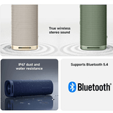 Xiaomi Sound Outdoor 30W speaker showcasing true wireless stereo sound, IP67 waterproof rating, and Bluetooth 5.4 features.