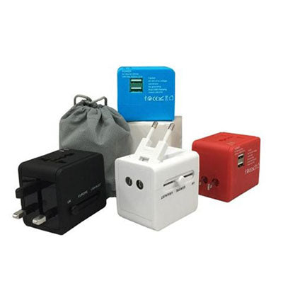 Travel Adaptor with 2 USB Port Executive Corporate Gifts Singapore