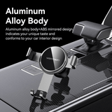 Vention Tiny Car Phone Mount featuring aluminum alloy body and ABS mirrored design for stylish car interiors.