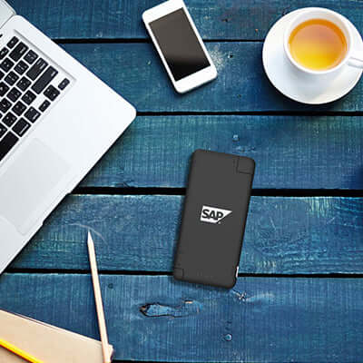 BrandCharger iQ+ Powerbank with Syncing Cable, Card Reader and Portable Data Storage Executive Corporate Gifts Singapore