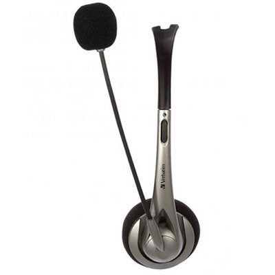Verbatim Multimedia Headset with Boom Mic & Volume control Executive Corporate Gifts Singapore