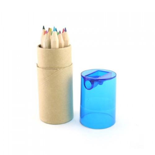 Eco Friendly 12pcs Mini Coloured Pencil W Sharpener Executive Corporate Gifts Singapore