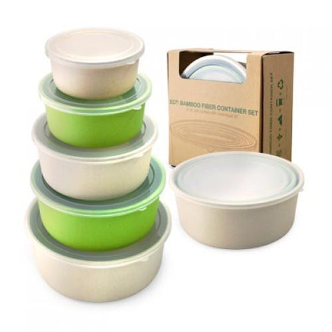 Eco Friendly Bamboo Fiber Container Set | AbrandZ Corporate Gifts