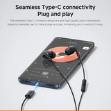 Xiaomi Type-C Earphones showcasing seamless Type-C connectivity and high-quality audio transmission.