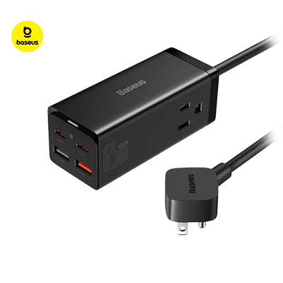Baseus GaN3 Pro 6 Ports Power Strip 65W Executive Corporate Gifts Singapore