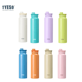 TYESO Stainless Steel Sports Bottle With Handle 40oz