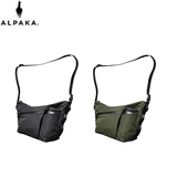 ALPAKA Flow Satchel Sling Bag in black and green, perfect corporate gift for versatile organization.