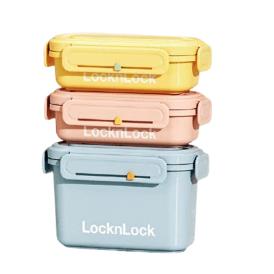 LocknLock Macaron Fresh Keeping Lunch Box Set Small Corporate Gifts Singapore