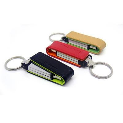 Flip Leather USB Drive | AbrandZ Corporate Gifts