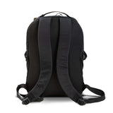 Frontier Trail Daypack black backpack with padded shoulder straps for comfort.