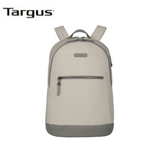 Targus Avila 15-16" Backpack in neutral color, designed for eco-friendly mobile professionals, featuring detachable organizer.