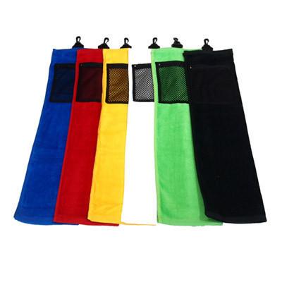 Golf Towel with Mesh pocket | AbrandZ Corporate Gifts