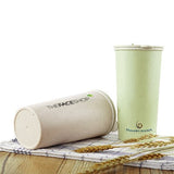 Eco-Wheat Natural Straw Tumbler - 400ml | AbrandZ Corporate Gifts