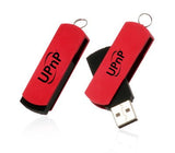 Aluminium and Rubber Coated Swivel USB Flash Drive | AbrandZ Corporate Gifts