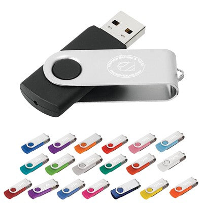 Classic Metal Swivel USB Flash Drive Executive Corporate Gifts Singapore