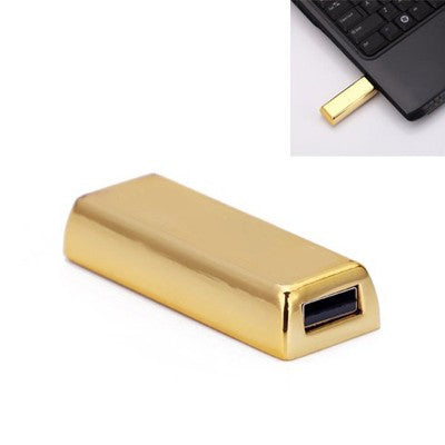 Novelty Gold Bar Bullion Shaped Premium Gold Bar USB Flash Drive Executive Corporate Gifts Singapore