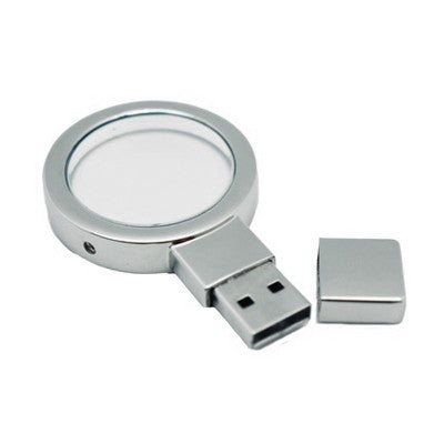 Crystal Round LED Light Up USB Drive Executive Gifts Singapore