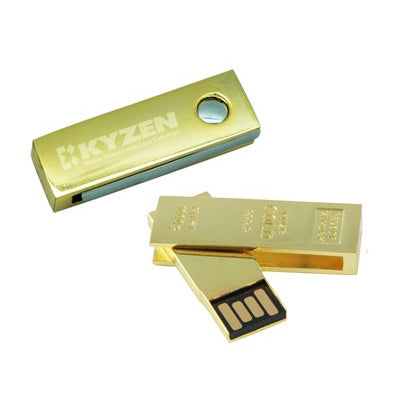 Gold Swivel USB Flash Drive Executive Corporate Gifts Singapore