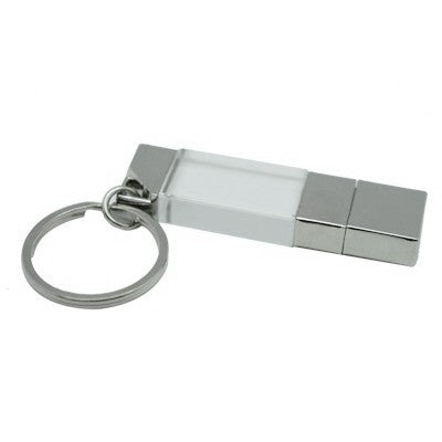 Premium 3D Crystal USB Drive with Key Chain Executive Gifts Singapore