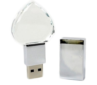 Heart Shaped Crystal USB Flash Drive Executive Gifts Singapore