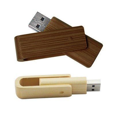 Bamboo Swivel USB Flash Drive Executive Corporate Gifts Singapore