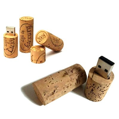 Wine Cork Recycled Wood USB Flash Drive Executive Corporate Gifts Singapore