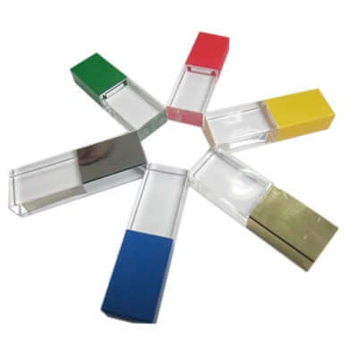 Acrylic Rectangular USB Flash Drive Executive Gifts Singapore