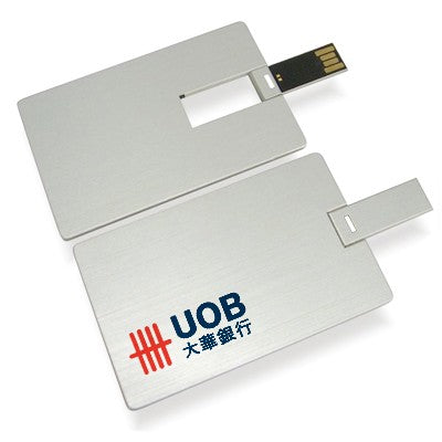 Flip Up Aluminium Card Shape USB Executive Gifts Singapore