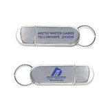 Metallic Shine USB Flash Drive with Key Ring | AbrandZ Corporate Gifts