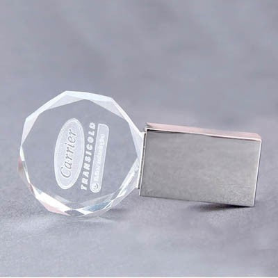 Diamond Crystal USB Drive with LED Light Executive Gifts Singapore