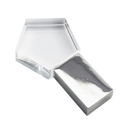 Pentagon Shaped Crystal USB Drive with LED Light Executive Gifts Singapore