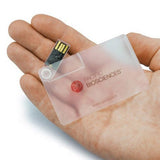 Transparent Swivel USB Card Flash Drive | AbrandZ.com