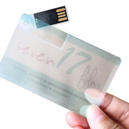 Transparent Swivel USB Card Flash Drive Executive Gifts Singapore