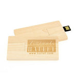 Wooden Card USB Flash Drive | AbrandZ.com