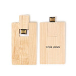 Wooden Card USB Flash Drive | AbrandZ.com