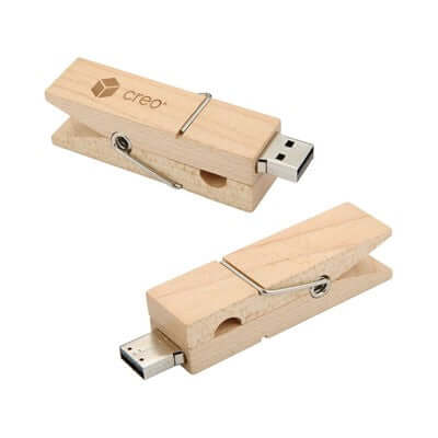Wooden Clip USB Flash Drive Executive Corporate Gifts Singapore