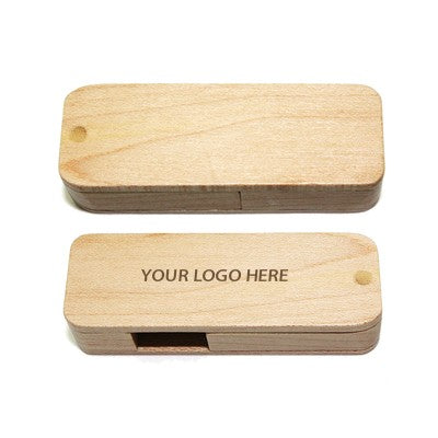 Wooden Rectangle USB Flash Drive Executive Corporate Gifts Singapore