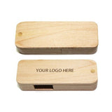 Wooden Rectangle USB Flash Drive | AbrandZ.com