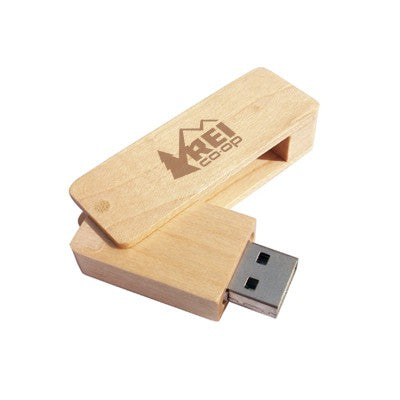 Wooden Rectangle USB Flash Drive Executive Corporate Gifts Singapore