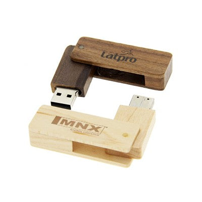 Wooden Rectangle USB Flash Drive Executive Corporate Gifts Singapore