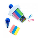 Highlighter With Post It Pad And Paper Clips | AbrandZ Corporate Gifts