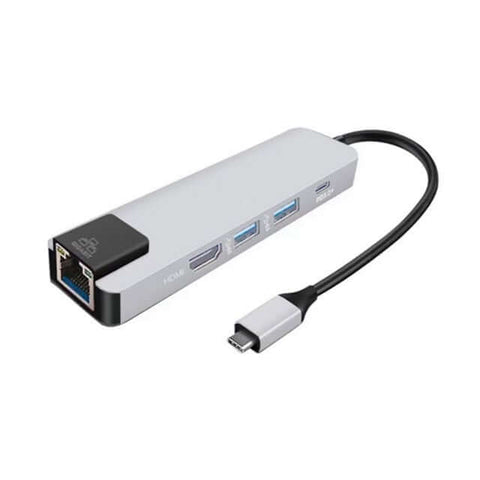 5 in 1 Type C Adapter with Ethernet | AbrandZ Corporate Gifts