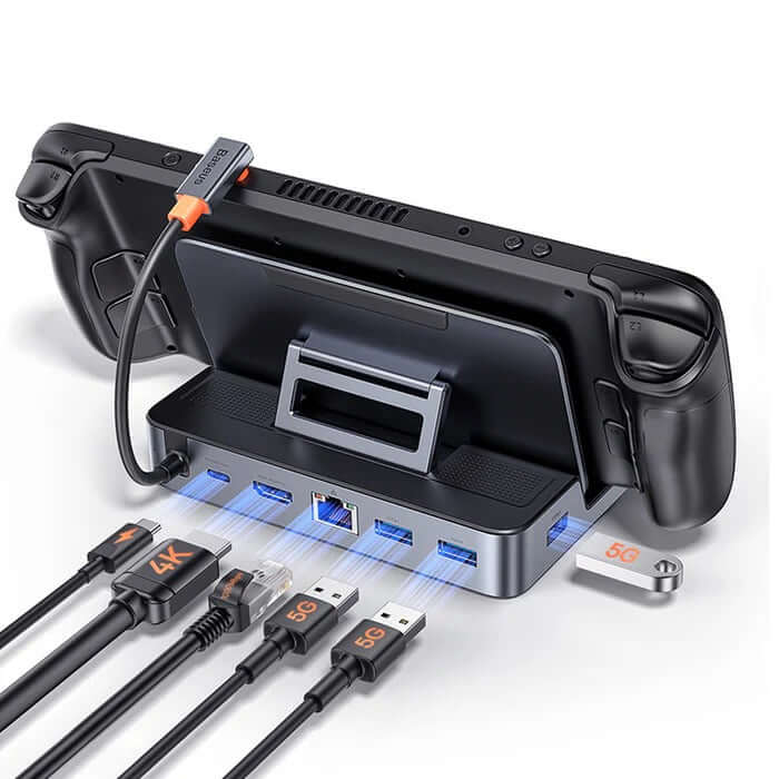Baseus GamerX 6 Ports USB-C Steam Deck Docking Station Executive Gifts Singapore